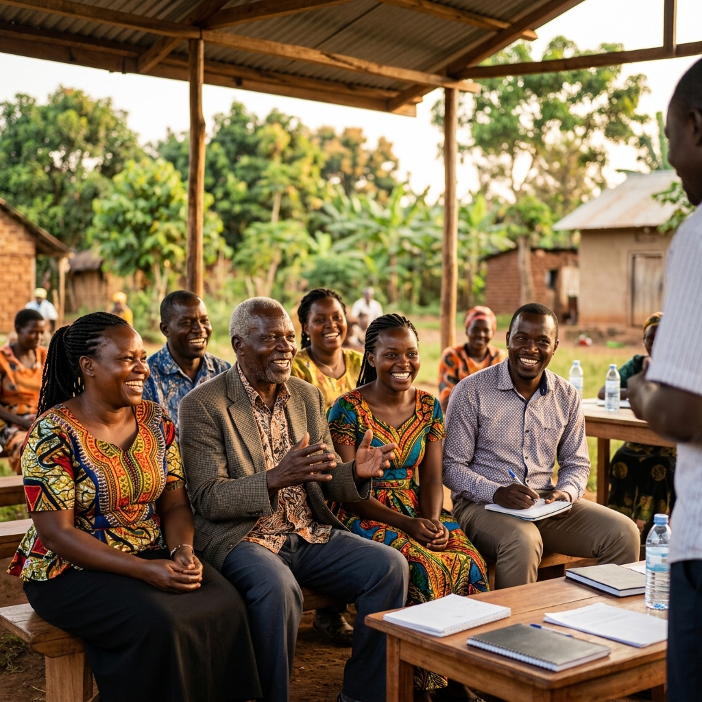SACCO Members meeting in Uganda